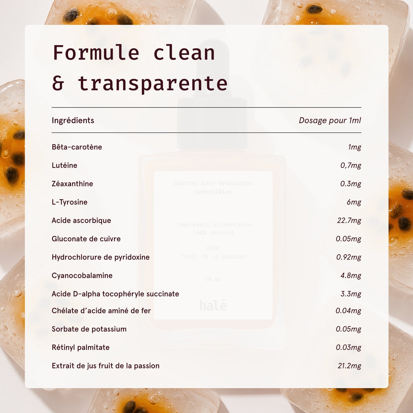 Autobronzant comestible