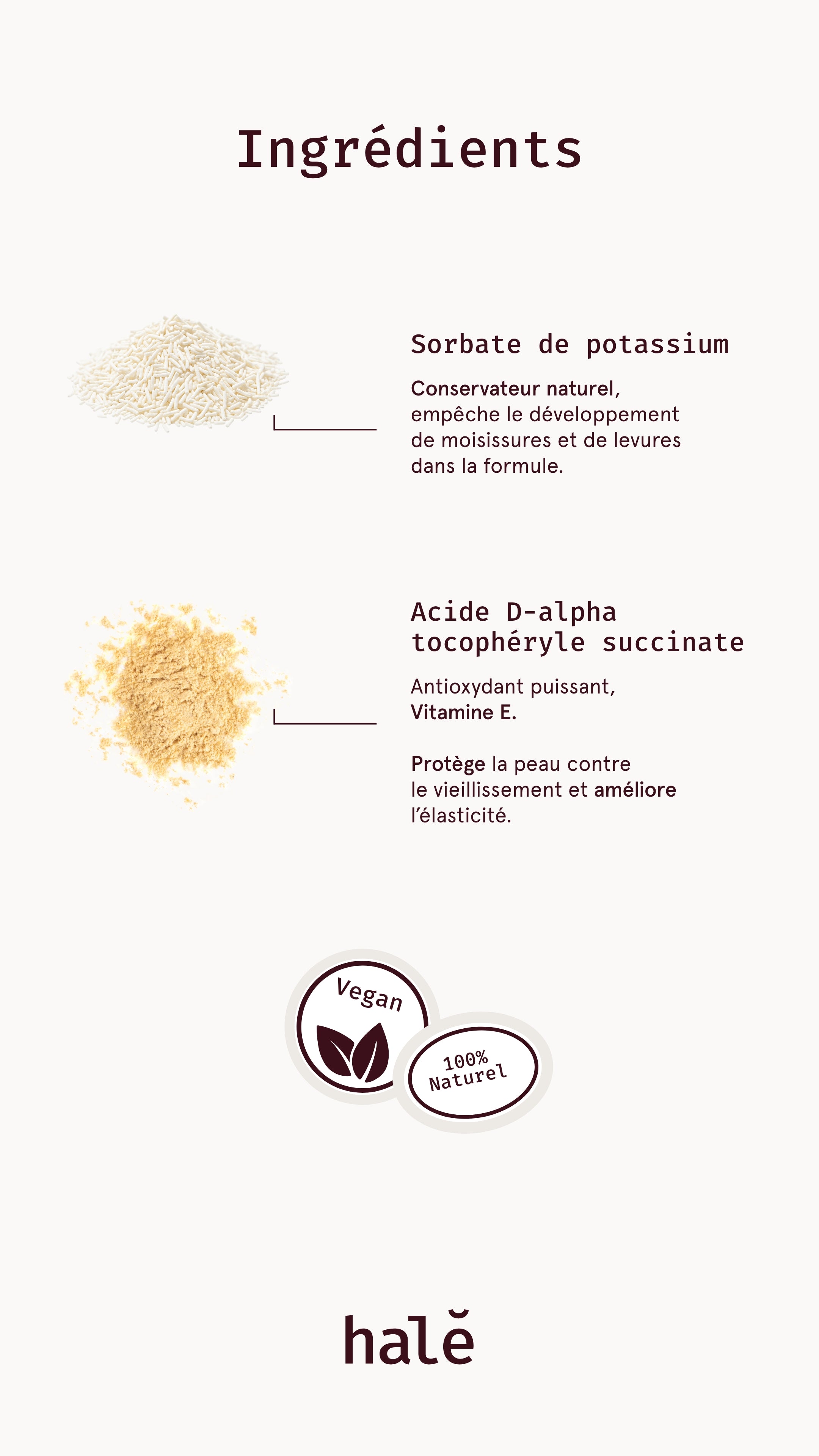 <p>Formule & Ingrédients</p>